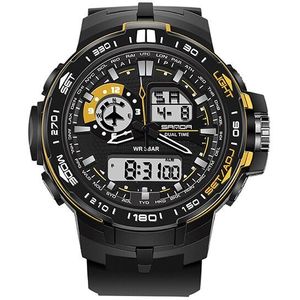 SANDA Mode Vrouwen Sport Horloges Luxe LED Digitale Quartz Horloge Waterdicht Outdoor Sport Horloges Voor Vrouwen Horloge