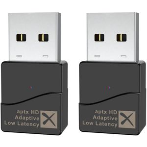 2X Bluetooth Adapter Usb Bluetooth 5.2 Zender QCC3040 Chip Gratis Drive Geschikt Voor Game Console Computer
