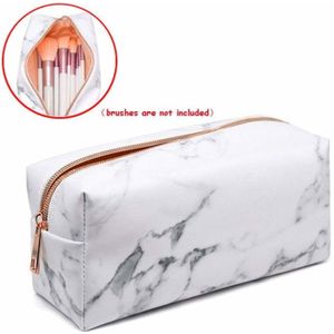 Marmeren Make-Up Tas Vrouwen Necessaire Feminina Draagbare Tote Toilettas Organizer Beauty Case Cosmetische Tas