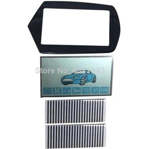 10 Stks/partij A91 Flexibele Kabel A91 Lcd-scherm + Sleutelhanger Glas Cover Voor 10 Pcs Starline A91 Lcd Afstandsbediening sleutel Zebra Strepen