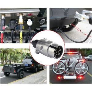 Duurzaam 7 Pin Aluminium Plug Trailer Truck Towing Elektra 12V Connector Eu Plug Trailer Koppelingen & Accessoires