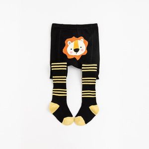Baby Katoen Panty Meisjes Rib Peuter Panty Kinderen Jongens Lente En Herfst Gebreide Animal Gedrukt Panty Baby Accessoires