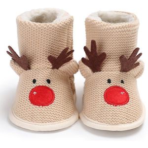 Kerst Herten Winter Baby Pasgeborenen Mooie Warme Schoenen Eerste Wandelaars Baby Boy Schoenen Truien Laarzen Buit Voor 0- 1 jaar