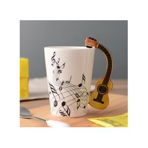 Spaanse Gitaar Keramische Muziek Mok Keramische Thee Mok Koffie Mokken Muzikale Items Drinkware Gitaar Mokken Grote