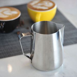 Koffie Melk Opschuimen Jug Rvs Melkopschuimer Kruik Koffie Accessoires Voor Latte Cappuccino Opschuimen Melk