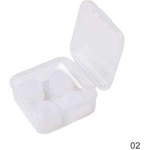 4 Stks/pak Waterdichte Oordopjes Siliconen Modder Oordopjes Beste Oordoppen Ruisonderdrukking Oor Bescherming Voor Slapen Zwemmen