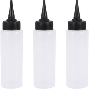 3X 150Ml Salon Hair Color Measuring Applicator Bottle Scale Hairdressing Tool