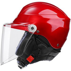 Warm Motorhelmen Fietsen Elektrische Fiets Helm Motocross Hele Helm Lens Vizieren Mannen Vrouwen Scooter Motorhelm