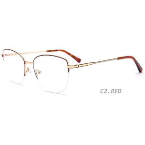 Ceofy Vrouwen Metalen Optische Glazen Frame Vrouwen 2022 Vintage Retro Cat Eye Prescription Brillen Spektakel Brillen YJ0191