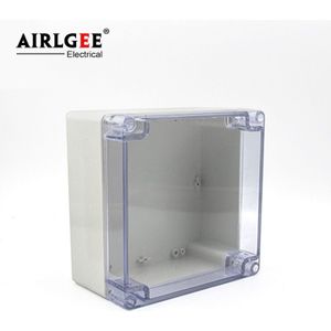 160x160x90mm waterdichte plastic aansluitdoos transparante cover ABS elektrische doos power box monitoring doos