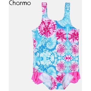 Charmo Baby Meisjes 'Een Stuk Zwempakken Streep Print Badmode Kids Ruffle Leuke Bikini Beach Wear Kind Watermeloen Print Badpakken