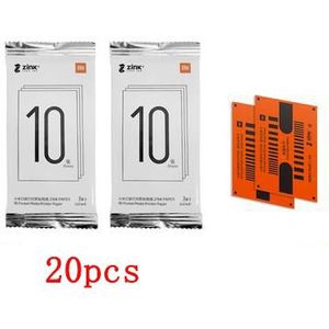Originele Xiaomi Zink Pocket Printer Papier Zelfklevend Photo Print 10/20/50 Vellen Voor Xiaomi 3-Inch mini Pocket Photo Printer