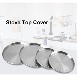 4 Stks/set Rvs Fornuis Top Brander Covers Fornuis Bescherming Deksel Koken Tool