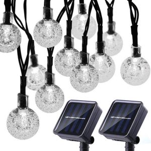 100 Leds Crystal Ball 10M Solar Lamp Power Led String Kerstverlichting Solar Slingers Tuin Kerst Decor Voor Outdoor bruiloft