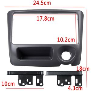 2 Din Autoradio Facia Voor Toyota Yaris Vitz 1999 2000 2005 Dvd Stereo Cd Panel Dash Kit Trim Fascia gezicht Plaat Console
