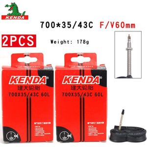 2 PCS Kenda Fiets Binnenband 700X35/43C 700X45C Amerikaanse ventiel Franse valve 700C Fietsen Mountainbike butyl Rubber Fietsband onderdelen
