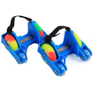 1 Paar Kinderen Roller Schoenen Schaatsen 4 Wielen Kleine Motor Roller Schoenen Roller Draagbare Voor Kinderen Jongen En Meisje