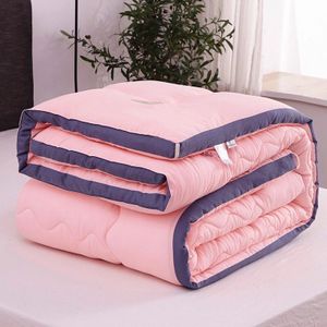 Effen Kleur Sprei Zachte Zomer Dekbed Quilts Wasbaar Bed Quilt Airconditioning Quilt Dekbed Volwassenen Zomer Quilt