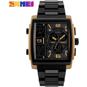 SKMEI Casual Horloge Multifunctionele Dual Display Horloges Digitale & Analoge mannen Horloge Waterdicht Business Man Horloge