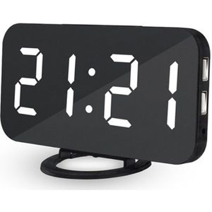 Home Decoratie Lichtgevende Klok LED Voice Control Digitale Wekker Groot Aantal Display Snooze Elektronische Horloge Kalender