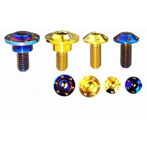 Titanium Bouten Shell Reparatie voor DUKADI M5 x12/13mm Pan Hoofd Verbrand Blauwe Kleur Motorfiets Decoratie Ti Schroef ti Fastener 4 pcs