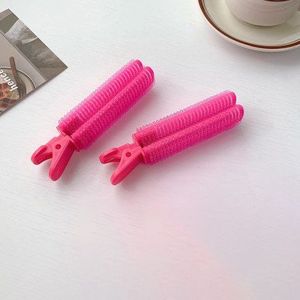 2 Stuks Set Natuurlijke Pluizig Haar Clip Geen Warmte Krultang Plastic Vaste Pony Artefact Wave Styling Tool Mode Haar accessoires