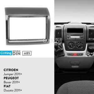 Auto Fascia Radio Panel Voor Citroen Jumper/Peugeot Boxer/Fiat Ducato + Dash Montageset Facia Plaat adapter Cover Bezel