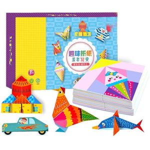 152 Pcs Diy Educatief Origami Papier Snijden Boek Ambachten Kinderen Handgemaakte Speelgoed Kleuterschool Leuke Puzzel Baby Kids