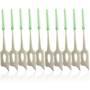 40 Stks/zak Volwassenen Zachte Interdentale Borstels Schoon Tussen Tanden Floss Kwasten Tandenstoker Tandenborstel Dental Oral Care Tool Pp + Tpe