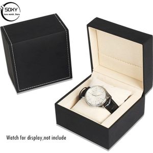 Professionele Hoogwaardige Horloge Doos Mode Luxe Kunstleer Horloge Doos Opbergdoos Relogio Pakket Box Boite Montre