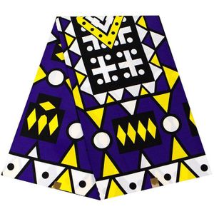 Afrikaanse Wax Aankomst Kleurrijke Print 100% Katoen Zacht Ankara Materiaal Diy Voor Dress Party 6 Yards Nigeriaanse ghana