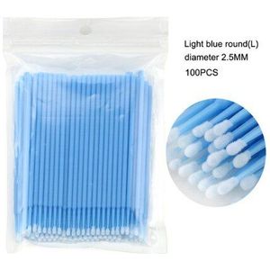 100 Stks/zak Wegwerp Microbrush Wimpers Uitbreiding Individuele Lash Verwijderen Wattenstaafje Micro Borstel Voor Wimper Extensions Tools