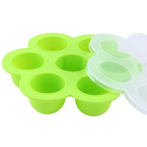 7 rooster Met-On Deksel Baby Voedingssupplement Voedsel Vrieskist Silicone Tray Perfecte Opslag Container Kids Voedsel Plaat