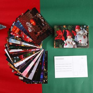 120Pcs Vrolijk Kerstfeest Ansichtkaarten Voor Santa Kerst Presenteert Creatieve Briefpapier Schrijven Groet Ansichtkaarten Nieuwjaarskaart
