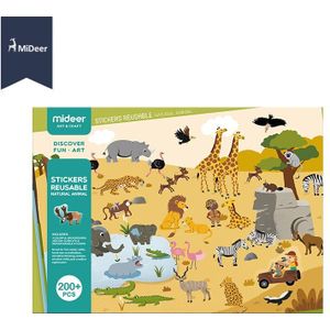 Mideer Herbruikbare Stickers Boek Gamepad Collection Kids Educatief Speelgoed Voor Kinderen Puzzel Verwijderbare Achtergrond Scènes