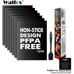 Walfos Bbq Grill Non-stick Coating Sheet Mat Hittebestendigheid Gereinigd Mat Koken Bakken Barbecue Keuken Gereedschap 33*40 Cm