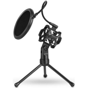 Draagbare Microfoon Mic Shock Mount Studio Desktop Statief Met Filter