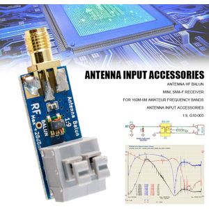 Mini 1:9 Antenne Hf Balun G10-003 SMA-F Ontvanger Voor 160M-6M Amateur Frequentie Bands DJA99