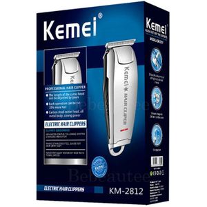 Draadloze Kapper Clippers KM2812 Mini Salon Scheren Hoofd Machine Voor Scheren Haren Man 0.1Mm Korte Nul Kloof Kleine Trimmer voor Randen