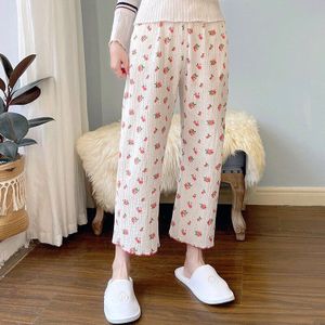 Vrouwen Bloemen Slaap Bodems Verse Kawaii Losse Japanse Stijl Home-Wear Mooie Meisjes Jong Leisure Comfortabele Zakken Lente