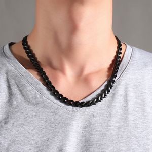 Mens Therapie Power Kettingen Zwart Rvs 4 In1 Energie Ion Choker Ketting Healing Unisex Sieraden