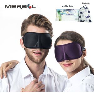 3D Ultra-Zachte Ademende Stof Slaapmasker Slapen Oogmasker Draagbare Travel Sleep Rest Aid Eye Mask Cover Eye Patch slaap Masker