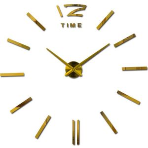Diy Wandklok Modern Horloge Klokken 3D Diy Acryl Spiegel Stickers Woonkamer Quartz Naald Klokken Europa Horloge Murale