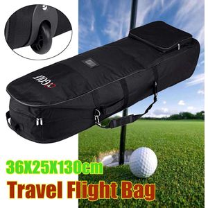 Sporttas Draagbare Golfclubs Luchtvaart Tas Waterdichte Nylon Opvouwbare Reizen Vlucht Bag Cover Met Wielen Golf Accessoires