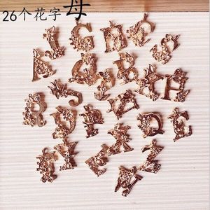 78 stks/partij Mode 26 Letters Enamel Lichtmetalen alfabet Hanger ABC Woorden tag Charms Sieraden DIY accessoires 18*13mm