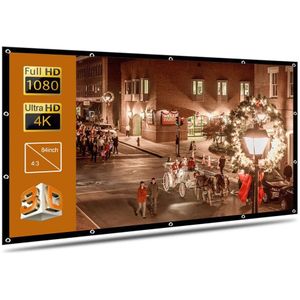 Draagbare Opvouwbare Projector Screen High Definition Outdoor Home Cinema Theater 3D Movie
