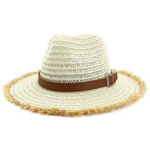 Zon Hoeden Brede Rand Riem Band Klassieke Toevallige Vintage Natual Raffia Handgemaakte Stro Hoeden Mannen Vrouwen Zomer Lente Zon Beschermende hoed