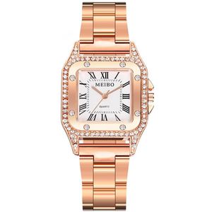 Mode Strass Diamant Vrouwen Armband Horloge Top Luxe Dames Horloges Zilver Staal Vrouwelijke Klok Relogio Feminino #0923