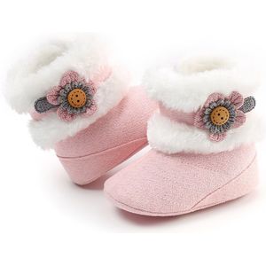 Emmababy Casual Peuter Winter Warm Baby Anti Slip Meisjes Bloem Schoenen Snowboots Schoenen Booties Slippers