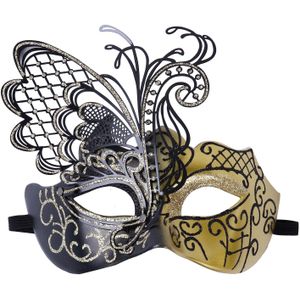 1 Sexy Kant Vlinder Oogmasker Adult Masquerade Dance Gezichtsmasker Venetiaans Carnaval Cosplay Party Gezicht Cover Decoratie Masque